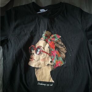 Black small cotton t-shirt never worn before no tags